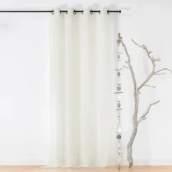Voilage à Oeillets en Tissu Recyclé