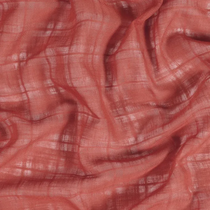 Voilage à Oeillets Motifs Carreaux Alsaciens