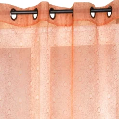 Voilage organza brodé bulles