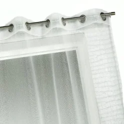 Voilage organza à fines rayures horizontales