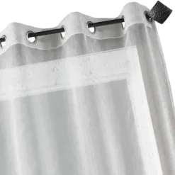 Voilage organza à gouttes métalliques