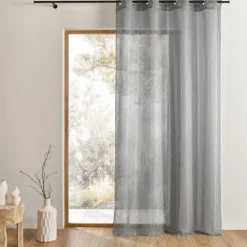 Voilage organza à gouttes métalliques