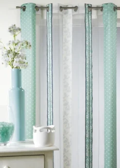 Voilage organza jacquard à rayures verticales à motifs