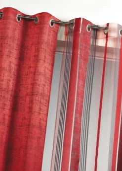 Voilage organza à rayures jacquard
