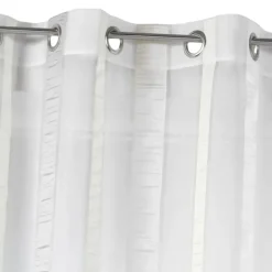 Voilage organza à rayures verticales