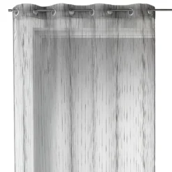 Voilage organza rayures verticales tissées