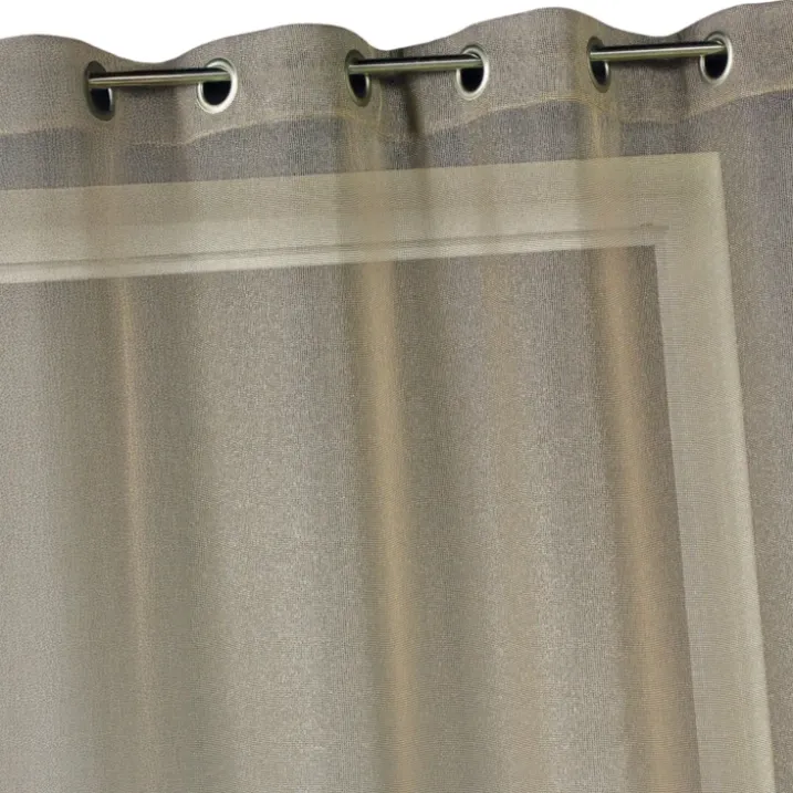 Voilage organza uni prêt à poser