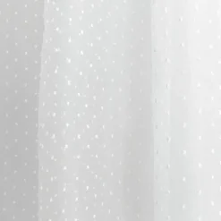 Voilage plumetis en organza avec œillets