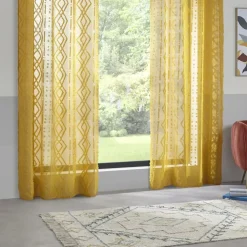 Voilage épuré à jacquard
