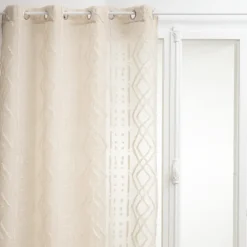 Voilage épuré à jacquard