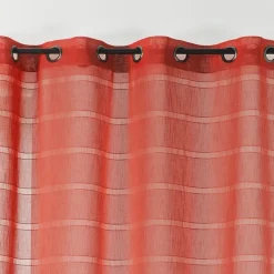 Voilage rayé et tamisant Cordelette