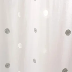 Voilage sablé brodé "Pois colorés"