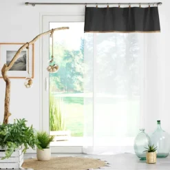 Voilage sablé esprit loft