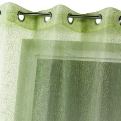 Voilage tamisant en organza brodé à œillets