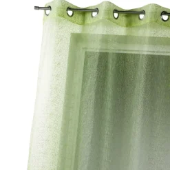 Voilage tamisant en organza brodé à œillets
