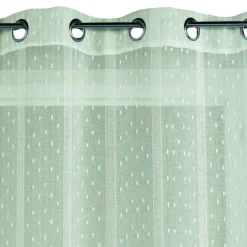Voilage tissé à fines rayures filetées
