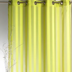 Voilage tissé à rayures verticales ton sur ton