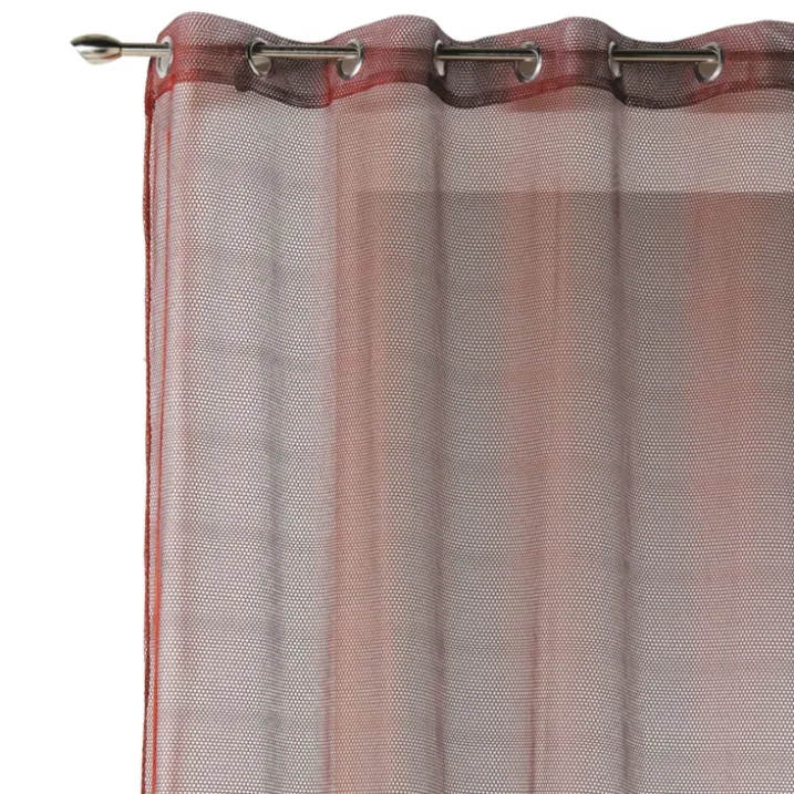 Voilage uni en maille filet