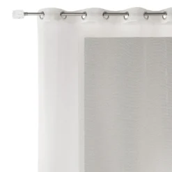 Voilage uni en maille filet