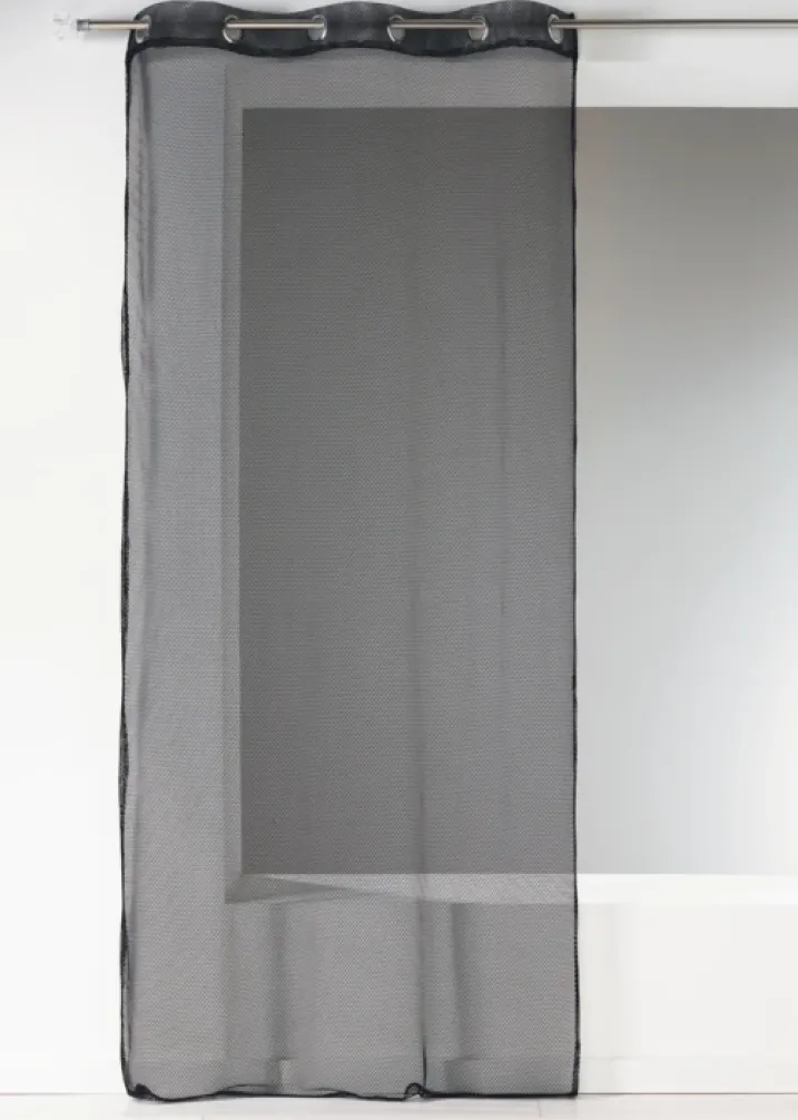 Voilage uni en maille filet
