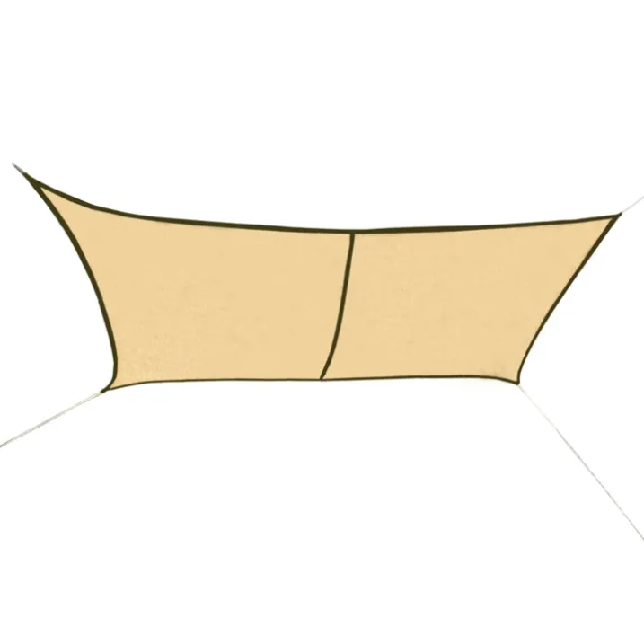 Voile d’ombrage rectangulaire en jute